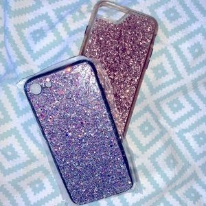 “3 FOR $15‼️ Glitter IPhone 8 cases